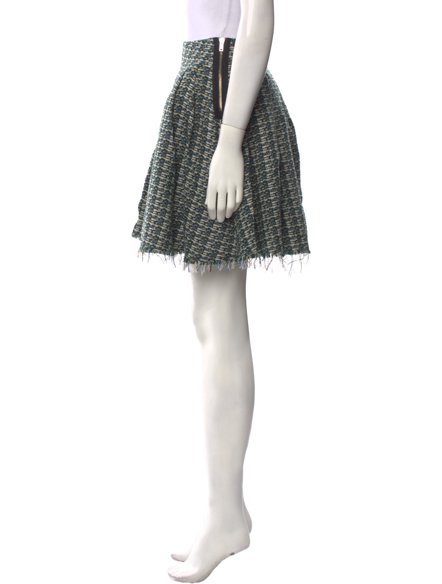 girl. by Band of Outsiders Tweed Pattern Mini Skirt