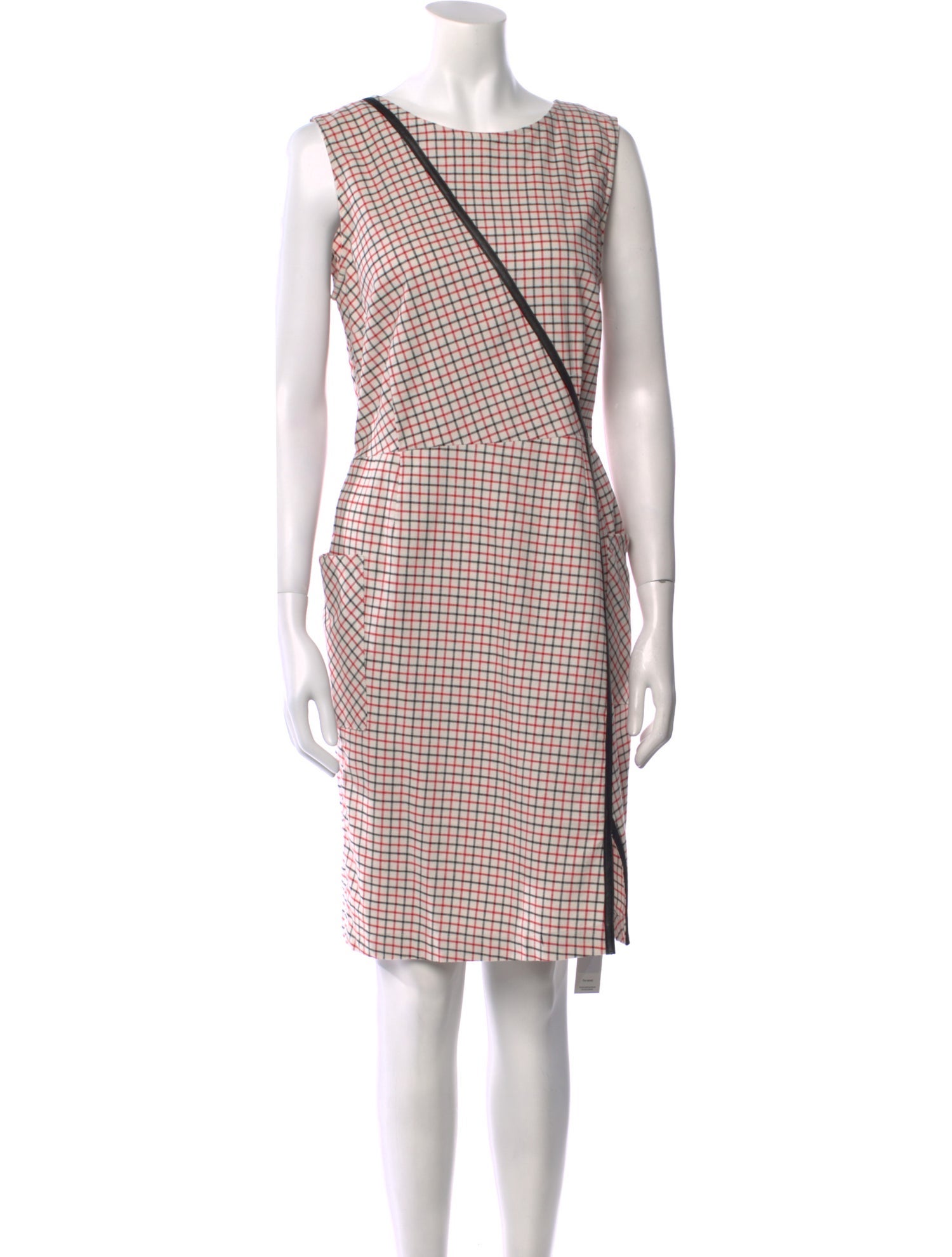 girl. by Band of Outsiders Plaid Print Knee-Length Dress