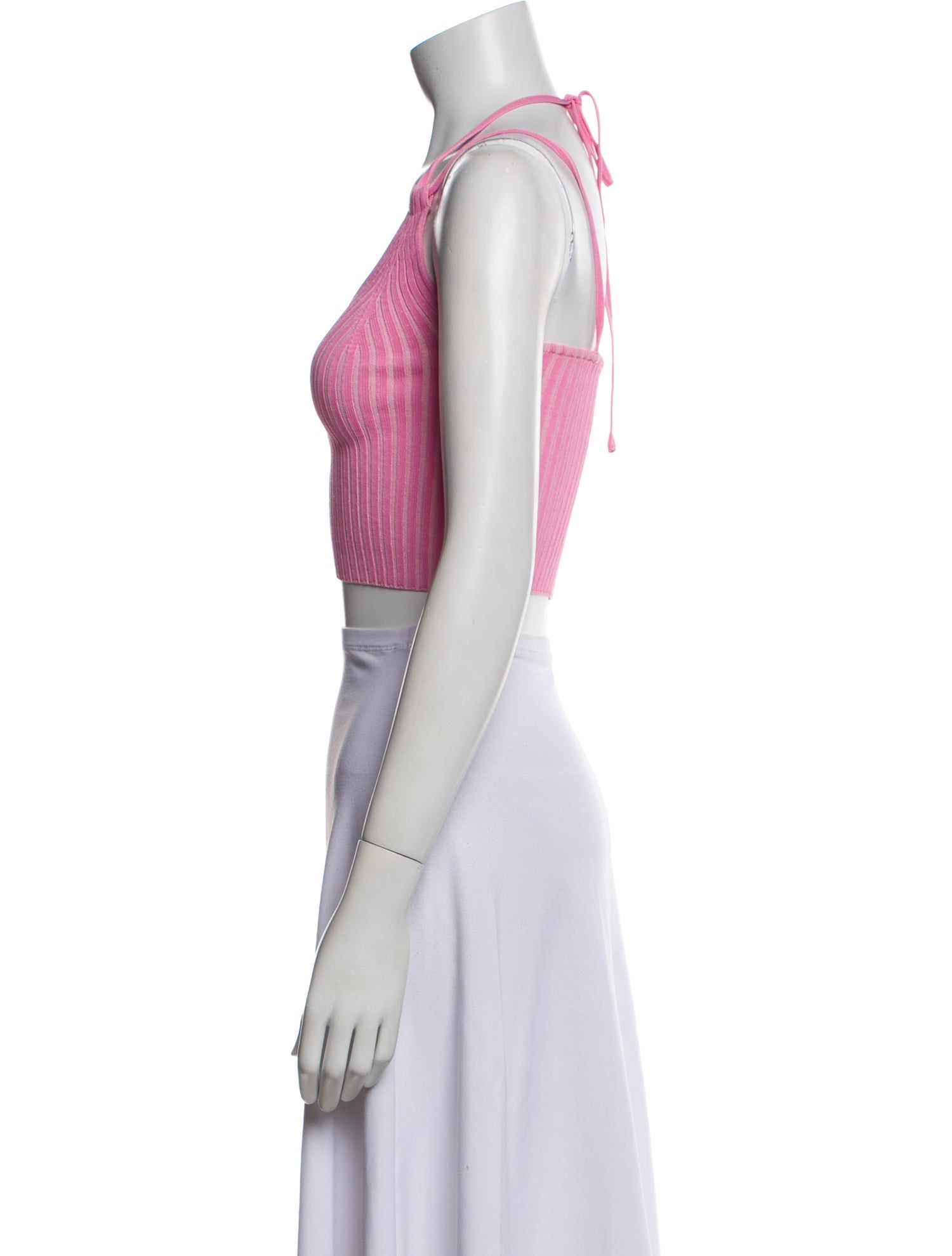 girl. by Band of Outsiders Striped Scoop Neck Crop Top