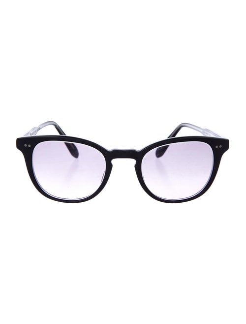 Garrett Leight Tinted Round Sunglasses Black