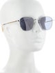 Garrett Leight Wayfarer Tinted Sunglasses