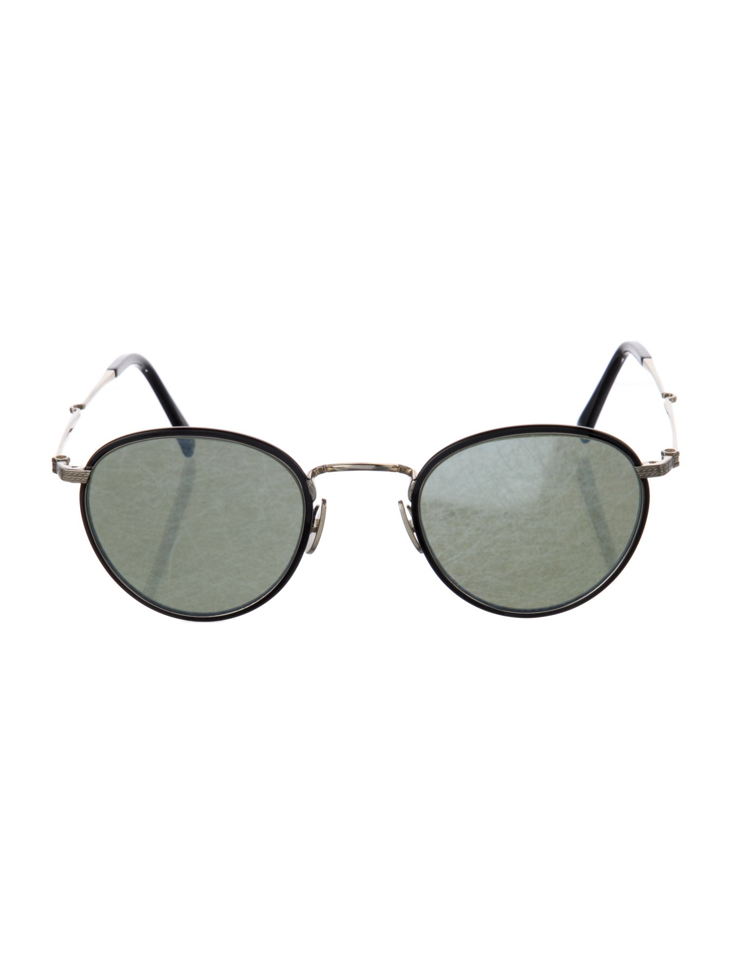 Garrett Leight Round Tinted Sunglasses