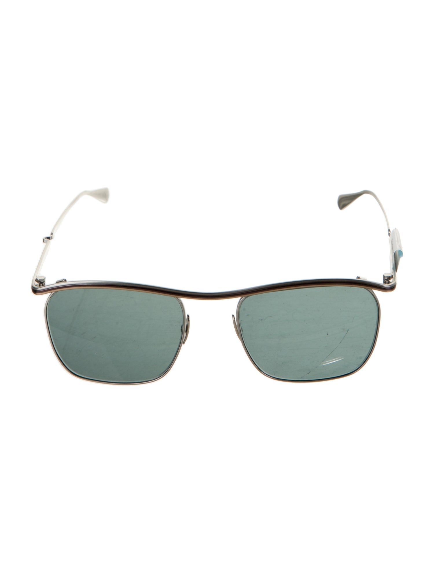 Garrett Leight Aviator Tinted Sunglasses