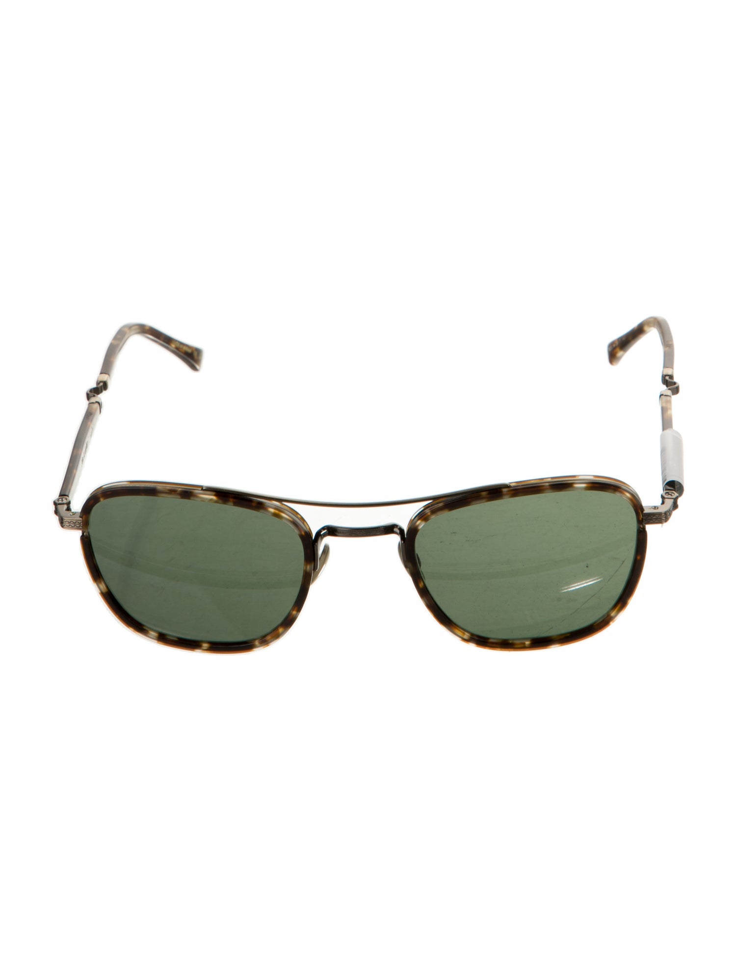 Garrett Leight Square Mirrored Sunglasses