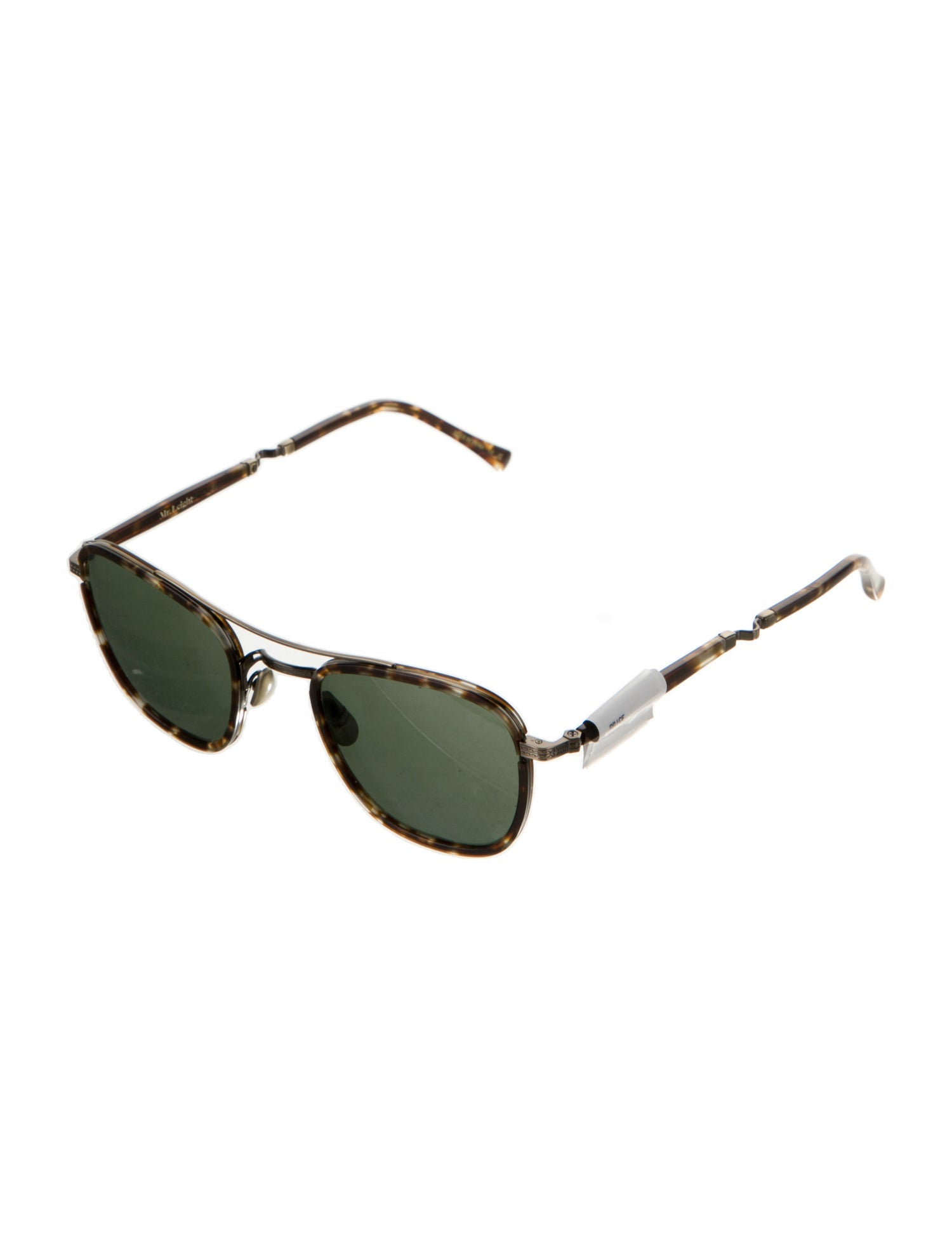 Garrett Leight Square Mirrored Sunglasses