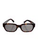 Garrett Leight Square Mirrored Sunglasses