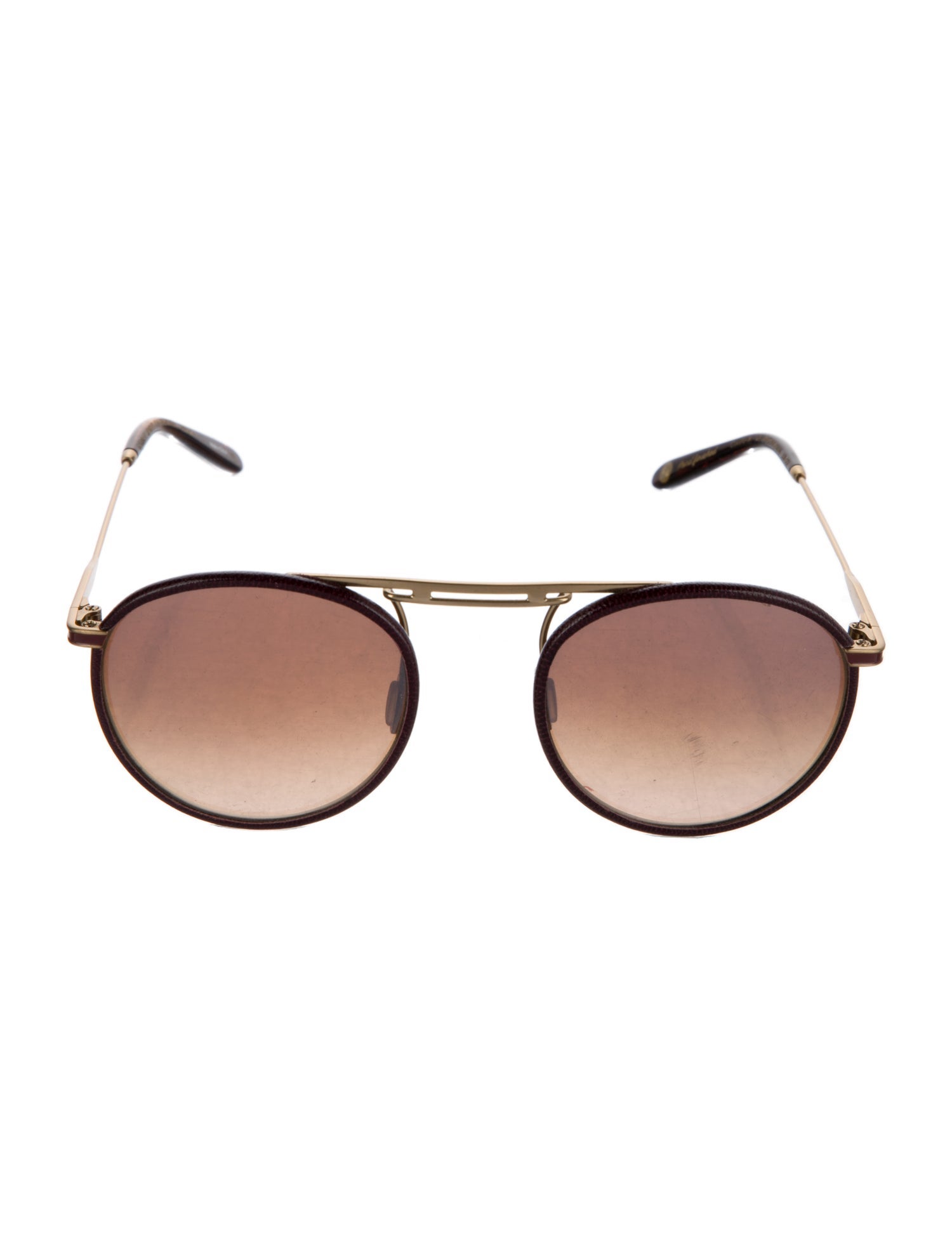 Garrett Leight Round Mirrored Sunglasses