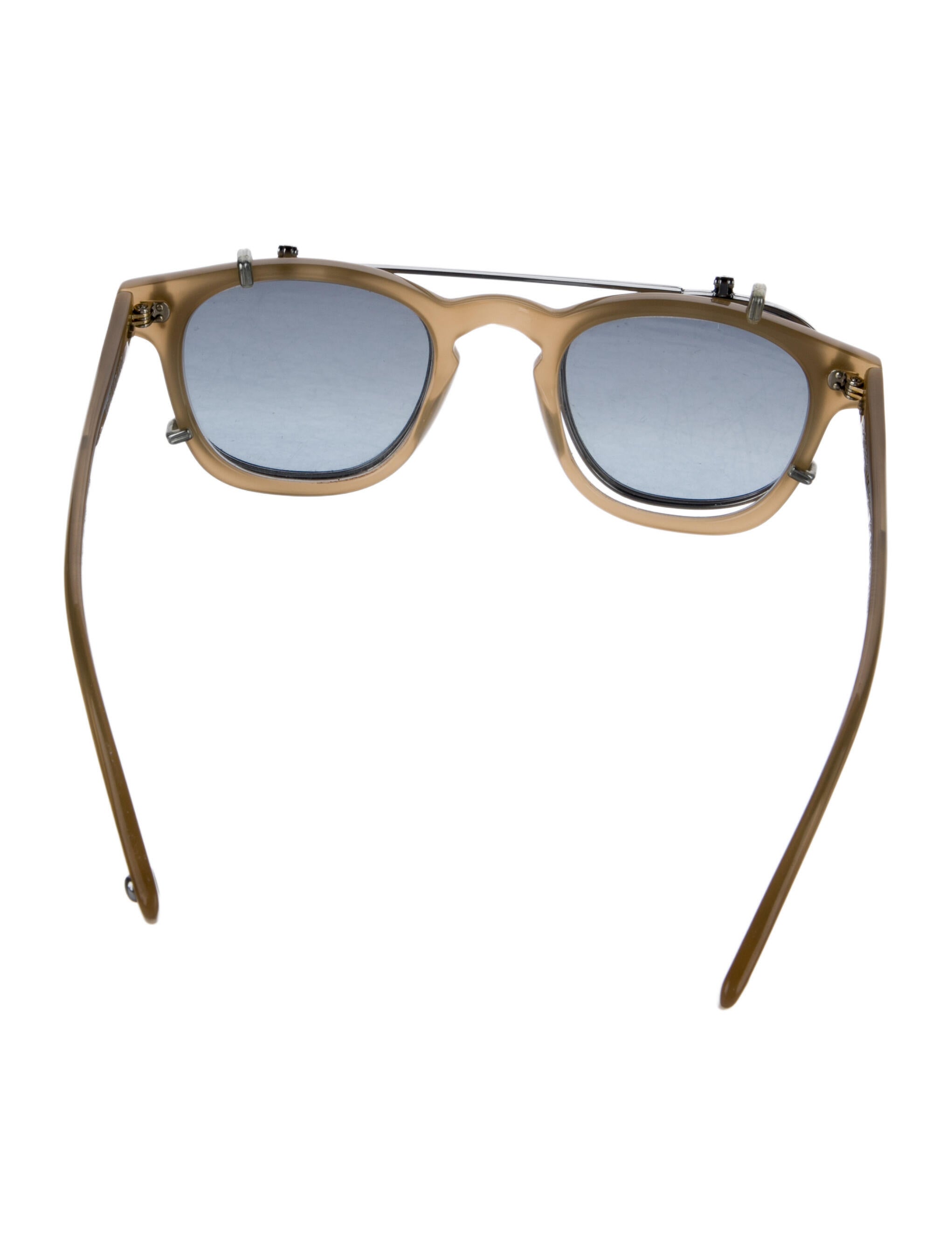 Garrett Leight Round Tinted Sunglasses