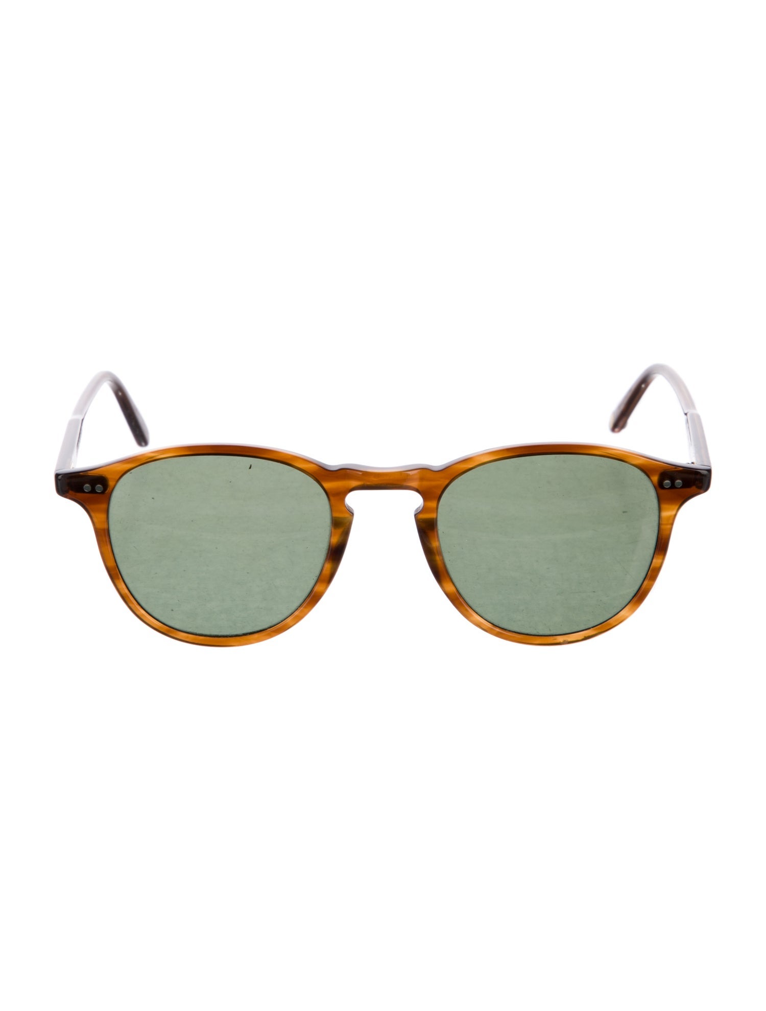 Garrett Leight Round Tinted Sunglasses
