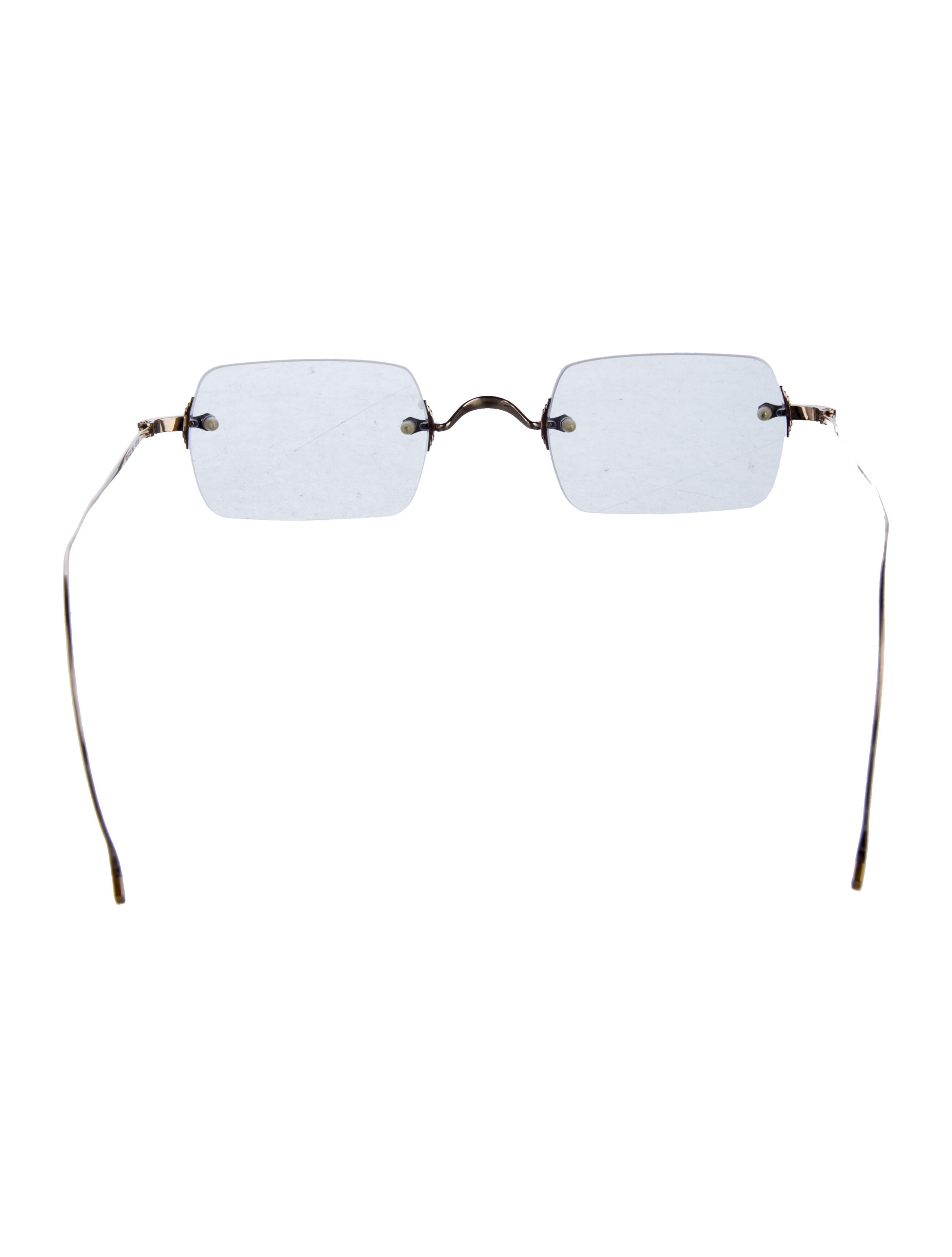 Garrett Leight Square Tinted Sunglasses