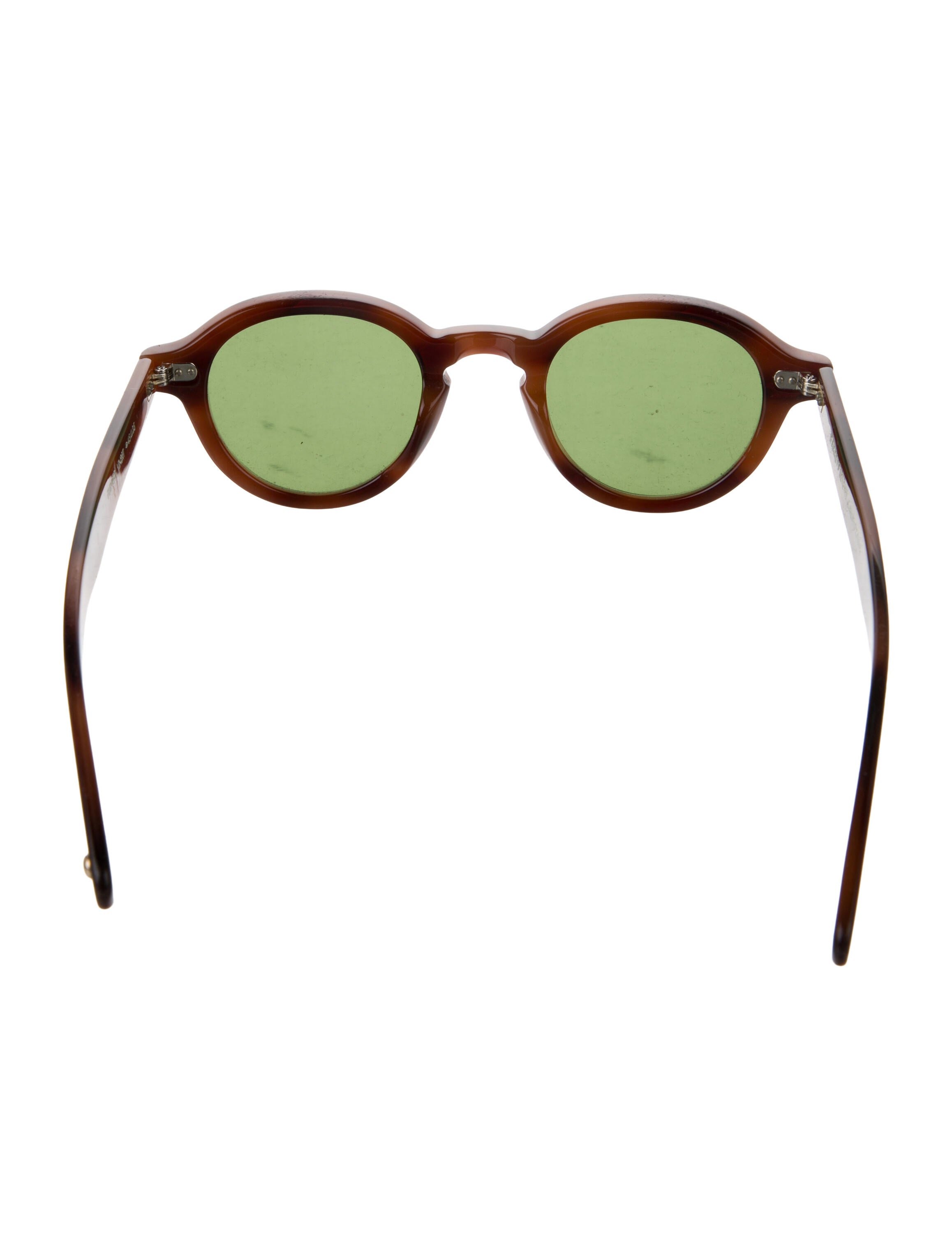 Garrett Leight Round Mirrored Sunglasses