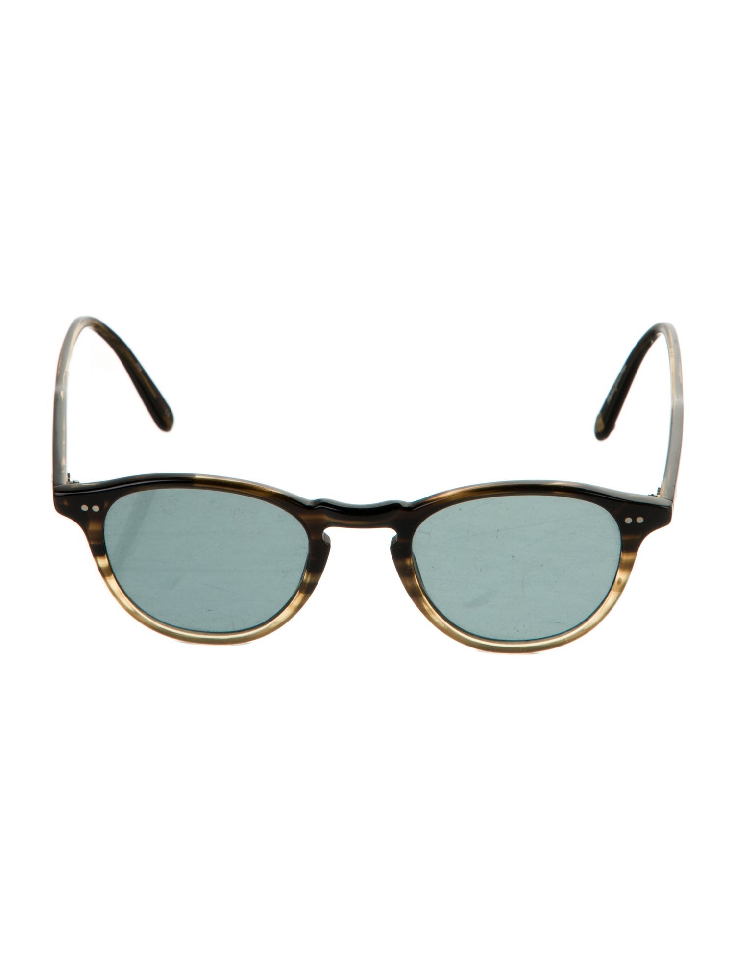 Garrett Leight Round Tinted Sunglasses