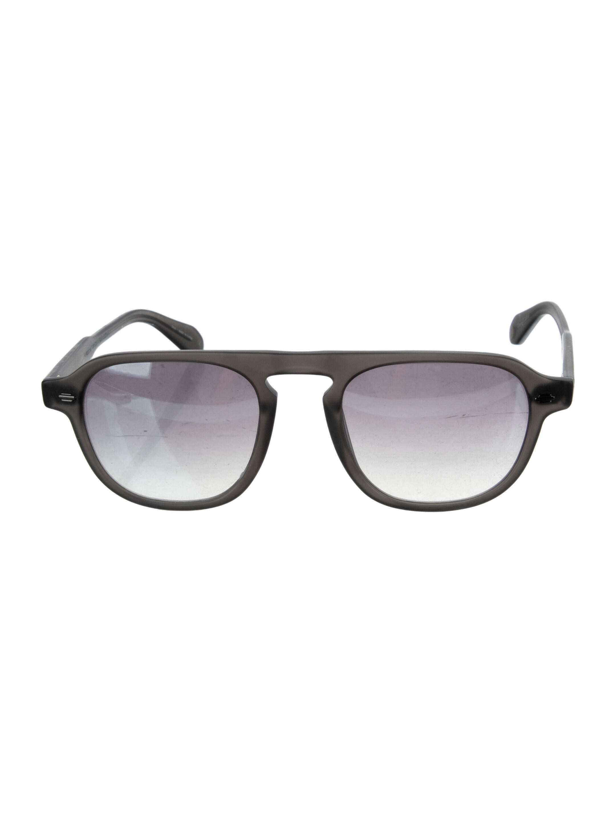 Garrett Leight Square Gradient Sunglasses