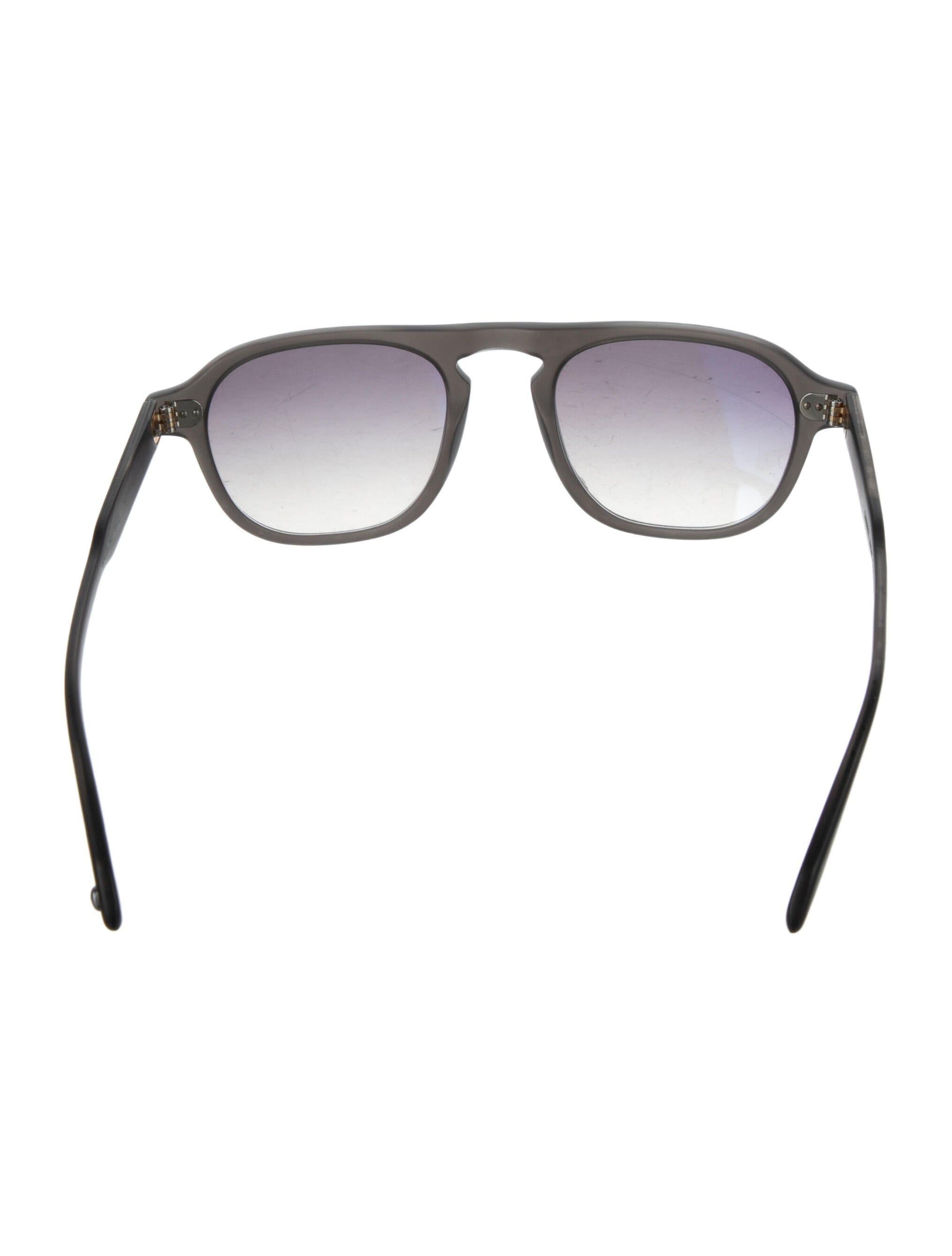 Garrett Leight Square Gradient Sunglasses