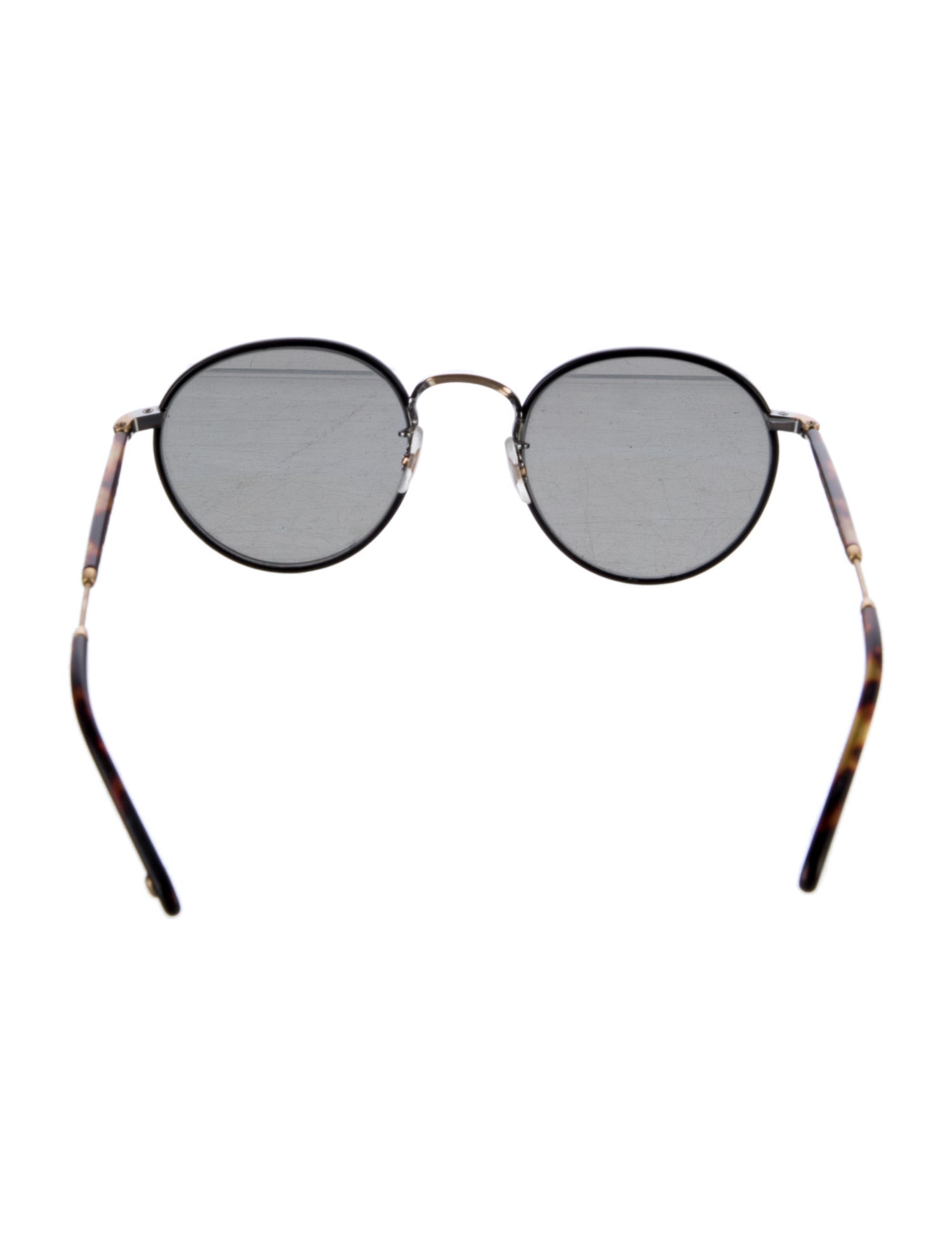 Garrett Leight Round Tinted Sunglasses