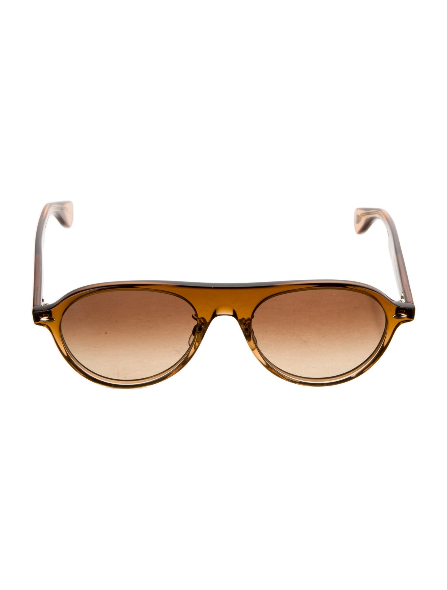Garrett Leight Round Gradient Sunglasses
