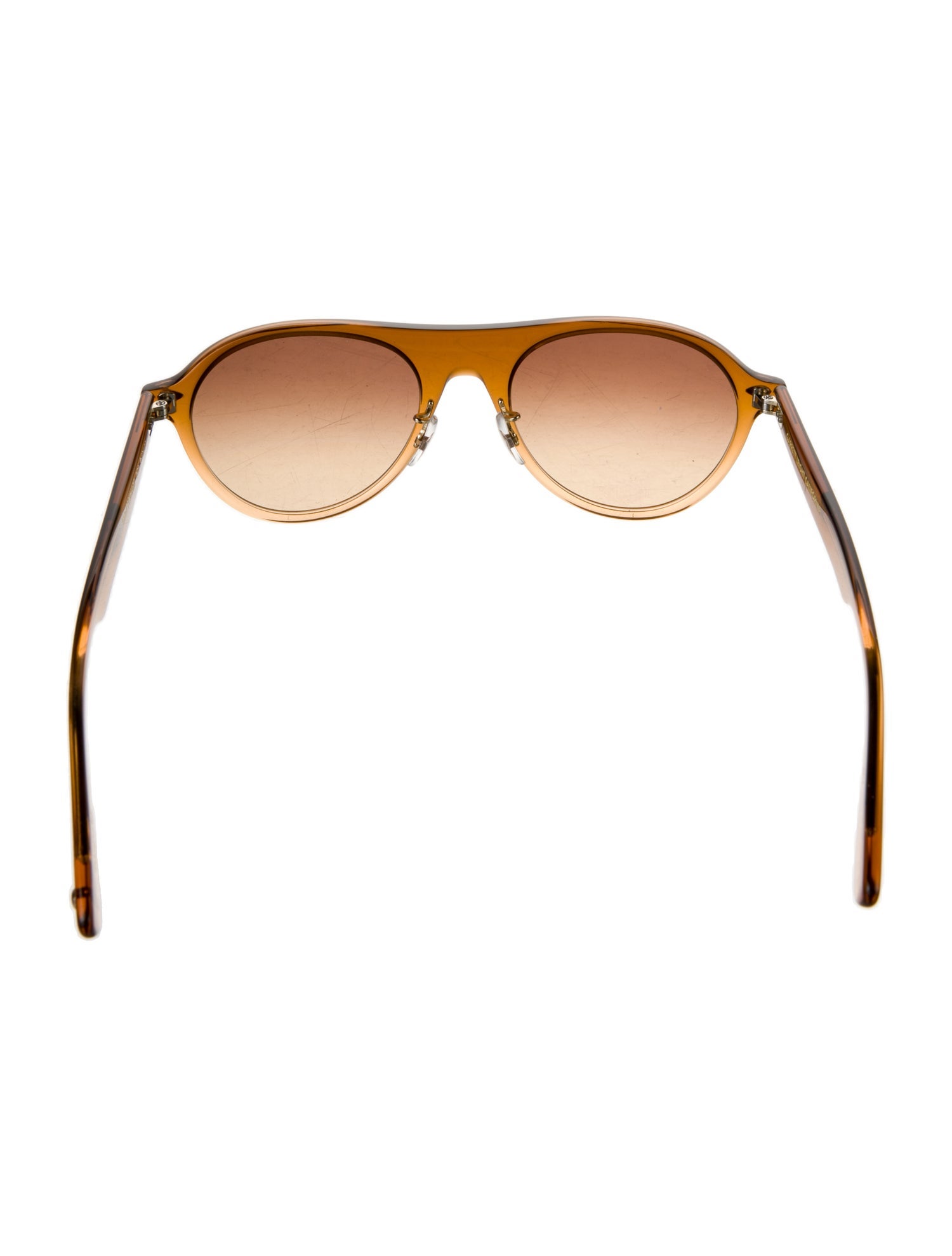 Garrett Leight Round Gradient Sunglasses