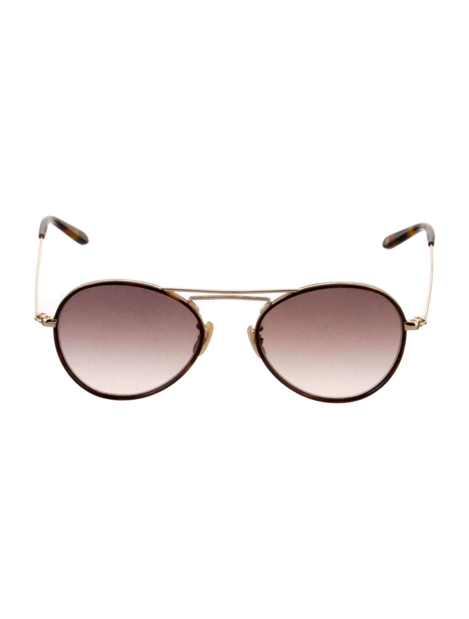 Garrett Leight Round Gradient Sunglasses