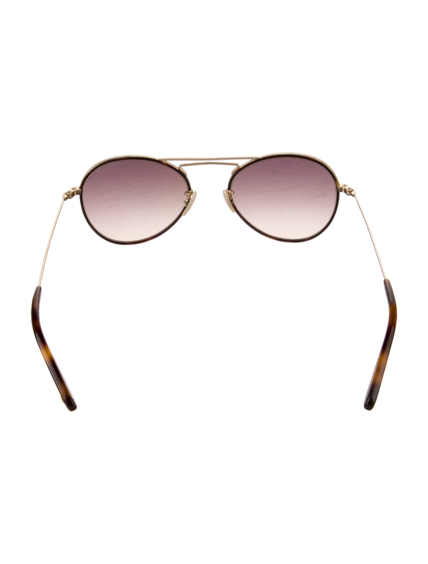 Garrett Leight Round Gradient Sunglasses