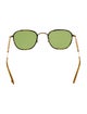 Garrett Leight Round Tinted Sunglasses