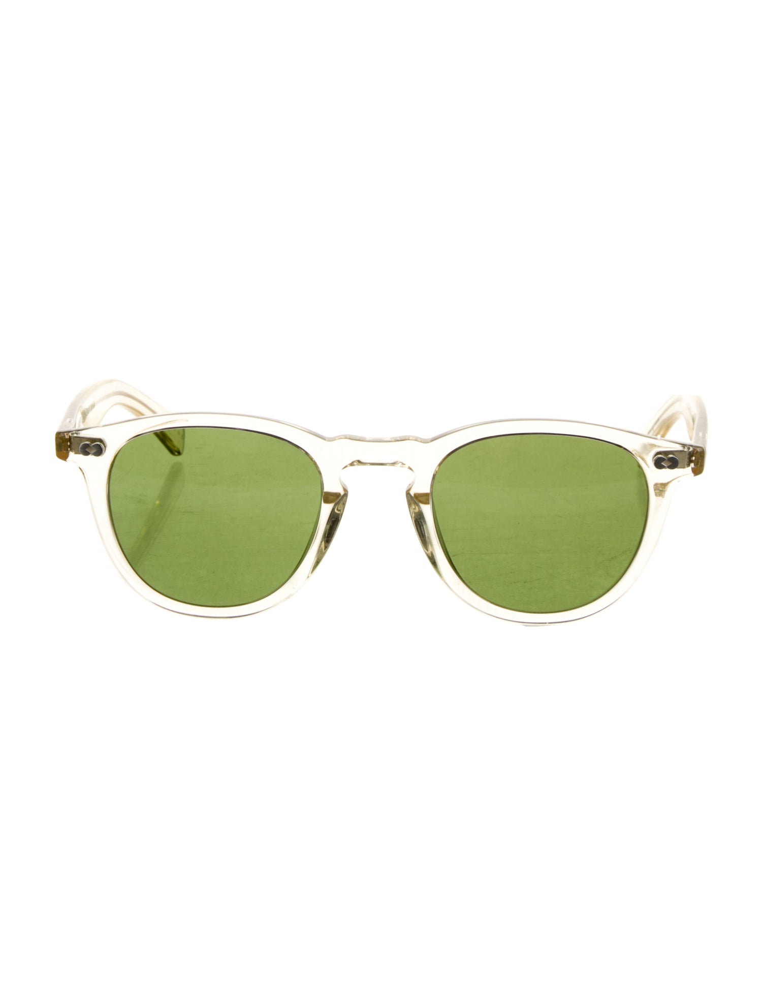 Garrett Leight Round Tinted Sunglasses