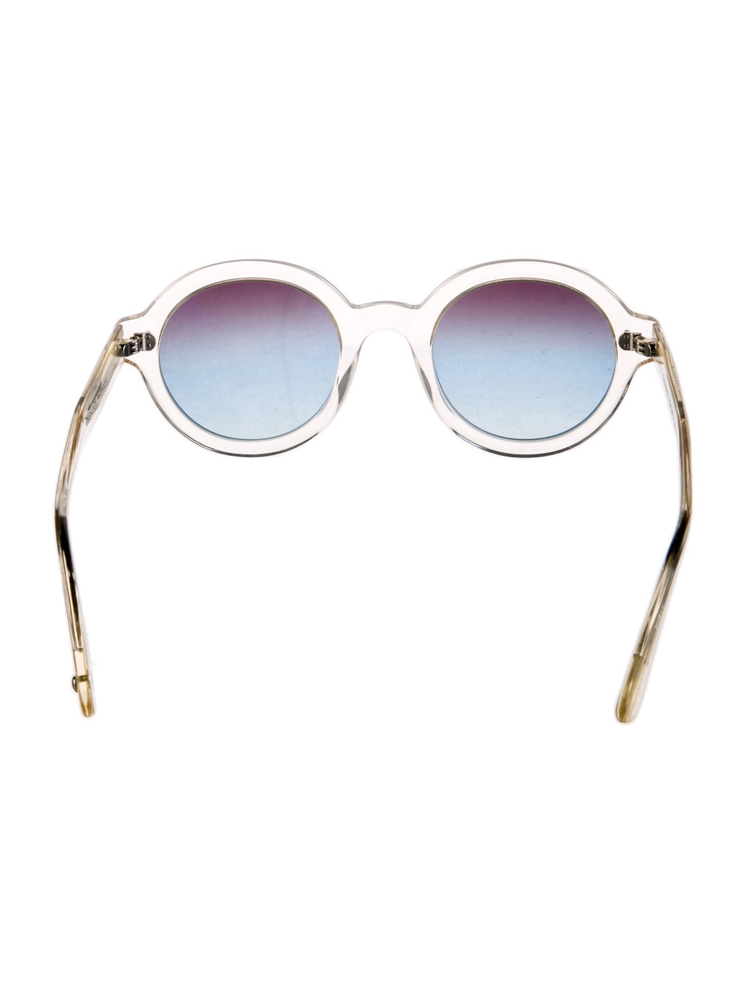 Garrett Leight Round Gradient Sunglasses