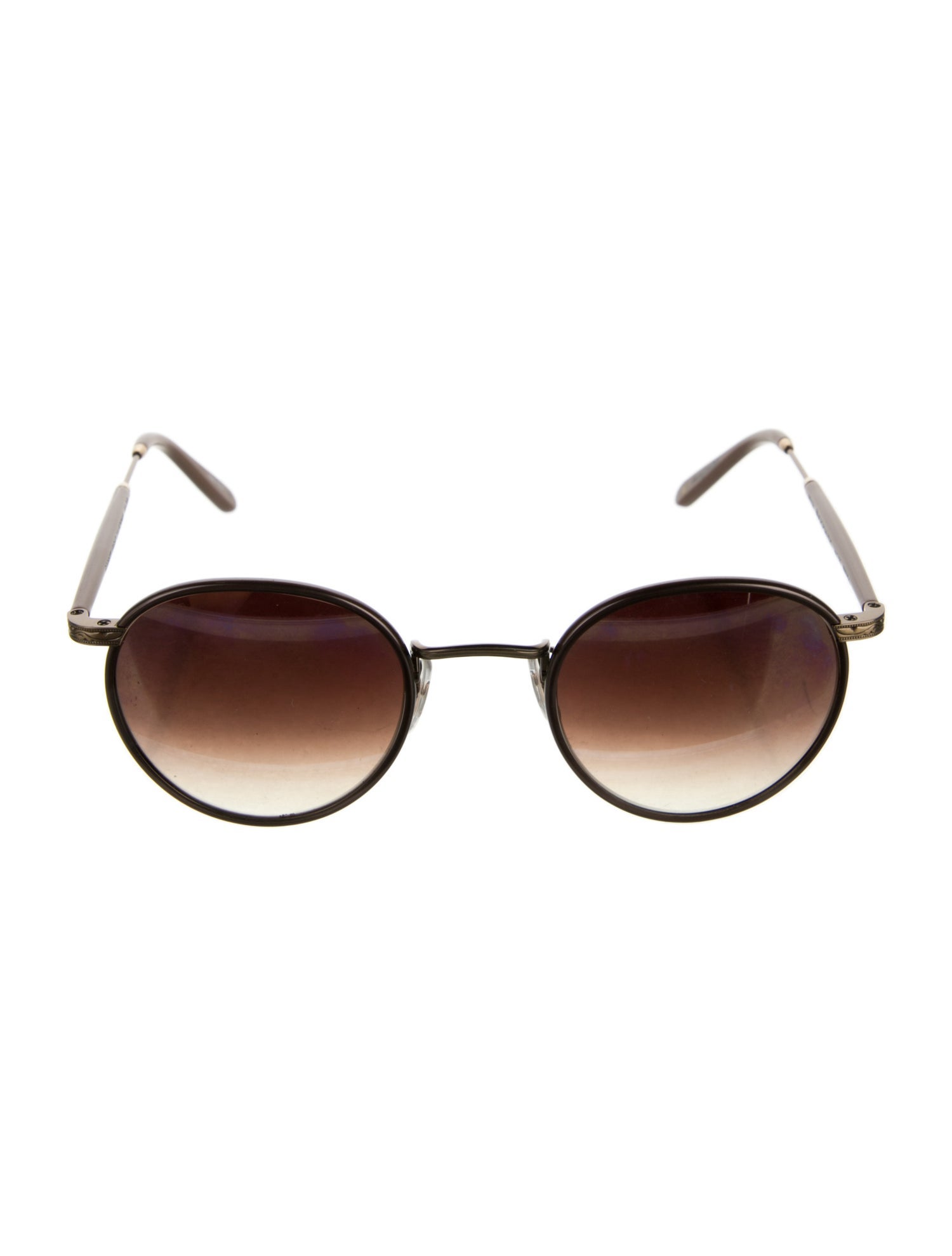Garrett Leight Round Gradient Sunglasses