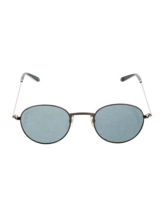 Garrett Leight Round Tinted Sunglasses