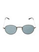 Garrett Leight Round Tinted Sunglasses