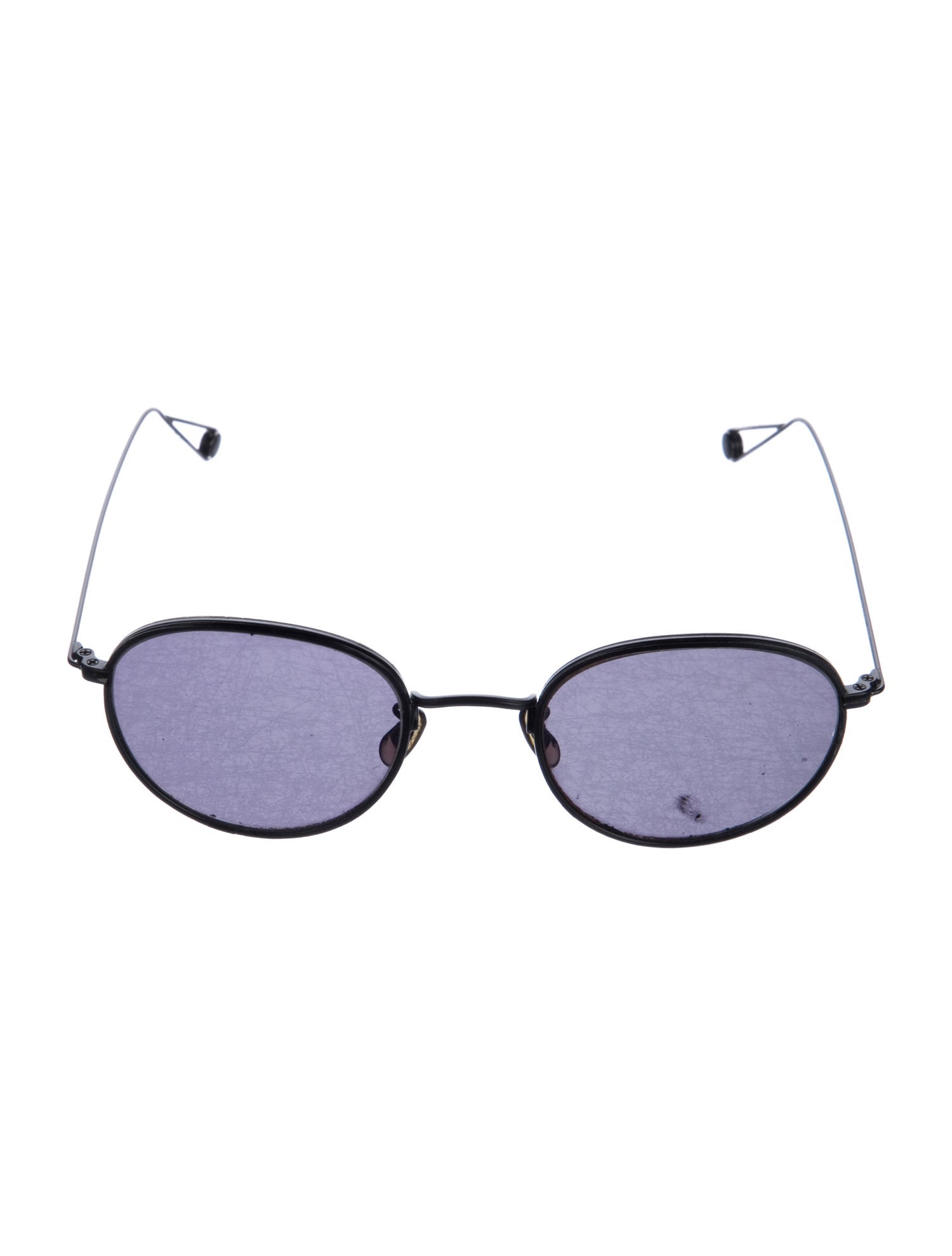 Garrett Leight Round Tinted Sunglasses