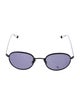 Garrett Leight Round Tinted Sunglasses