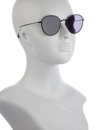 Garrett Leight Round Tinted Sunglasses