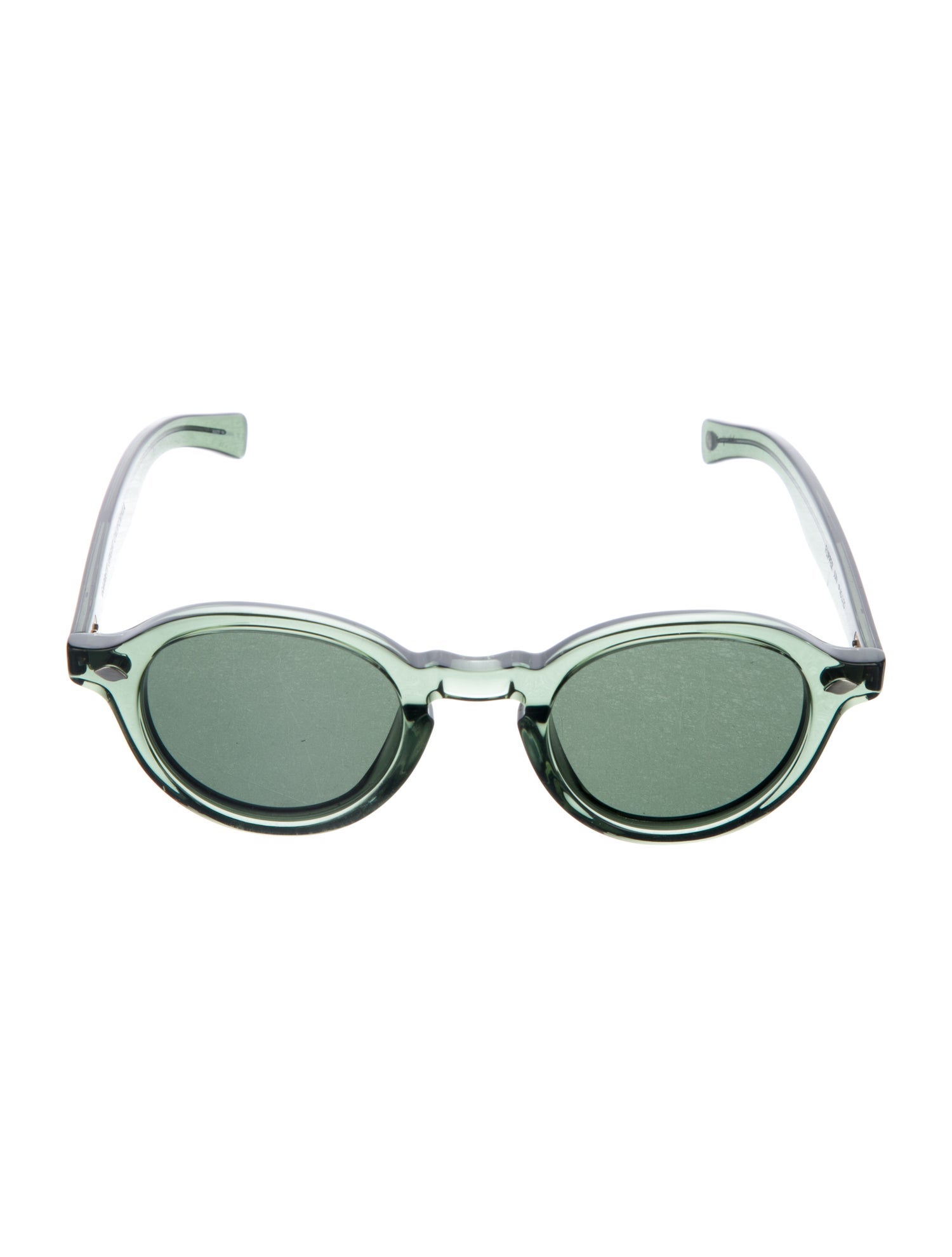 Garrett Leight Round Tinted Sunglasses