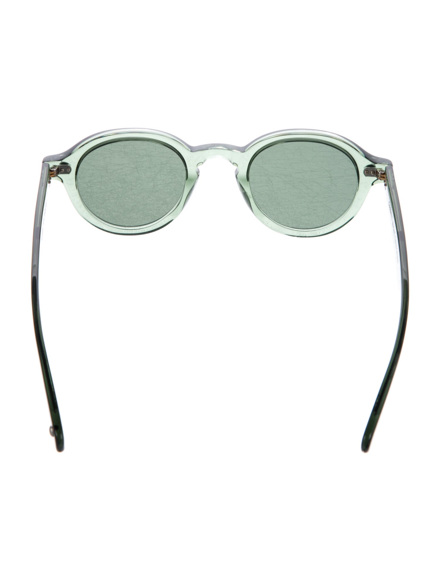Garrett Leight Round Tinted Sunglasses