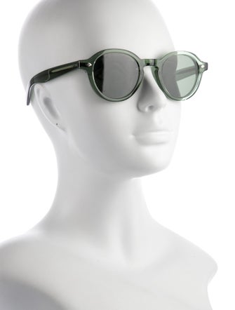 Garrett Leight Round Tinted Sunglasses
