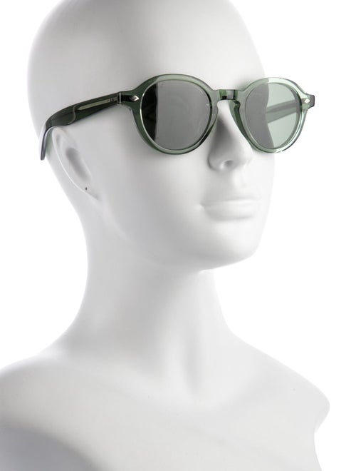 Garrett Leight Round Tinted Sunglasses
