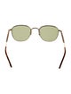 Garrett Leight Round Tinted Sunglasses