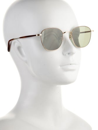 Garrett Leight Round Tinted Sunglasses