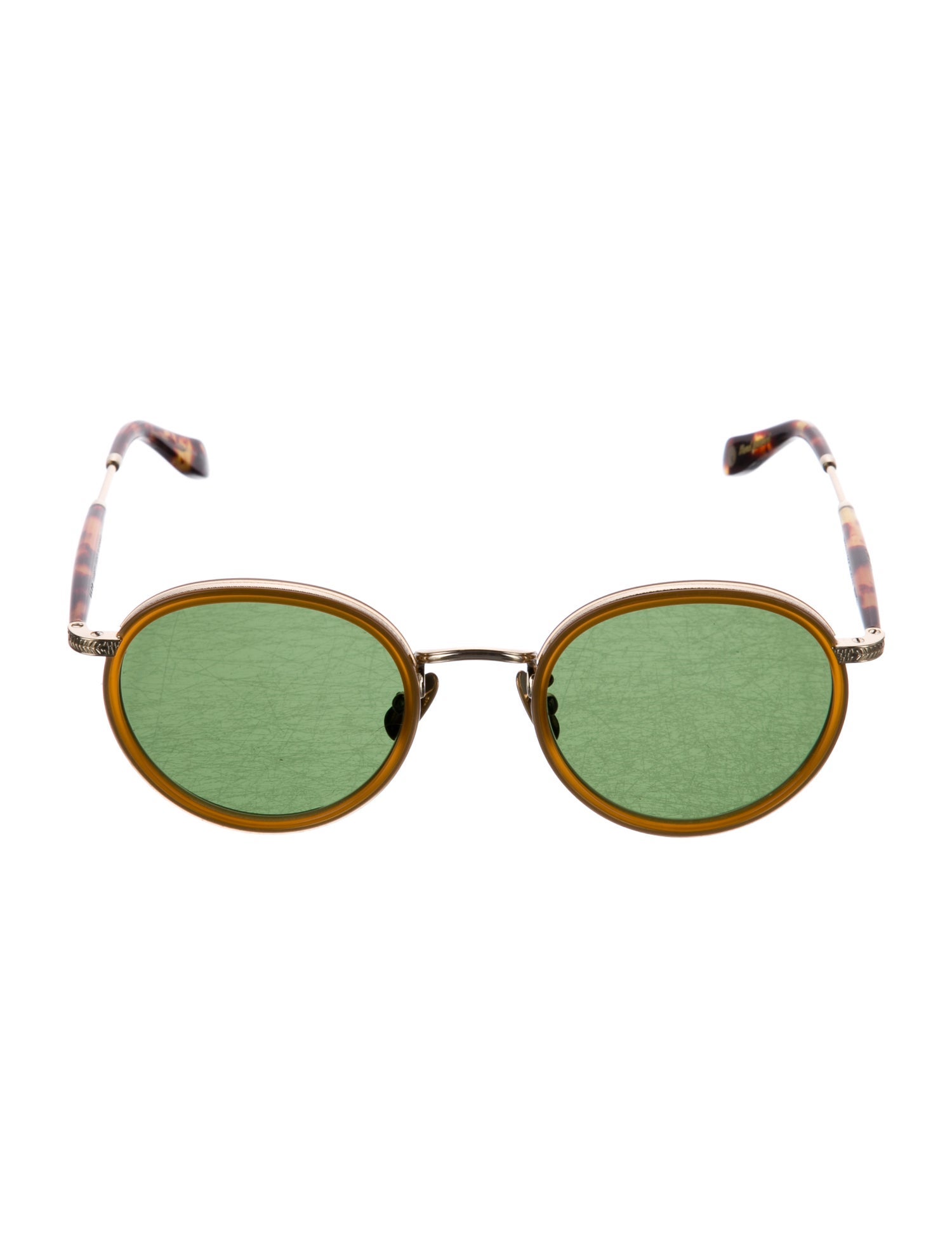 Garrett Leight Round Tinted Sunglasses