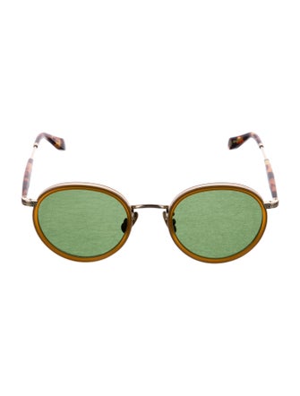 Garrett Leight Round Tinted Sunglasses