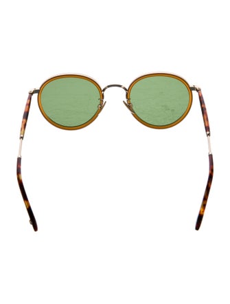 Garrett Leight Round Tinted Sunglasses