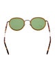 Garrett Leight Round Tinted Sunglasses