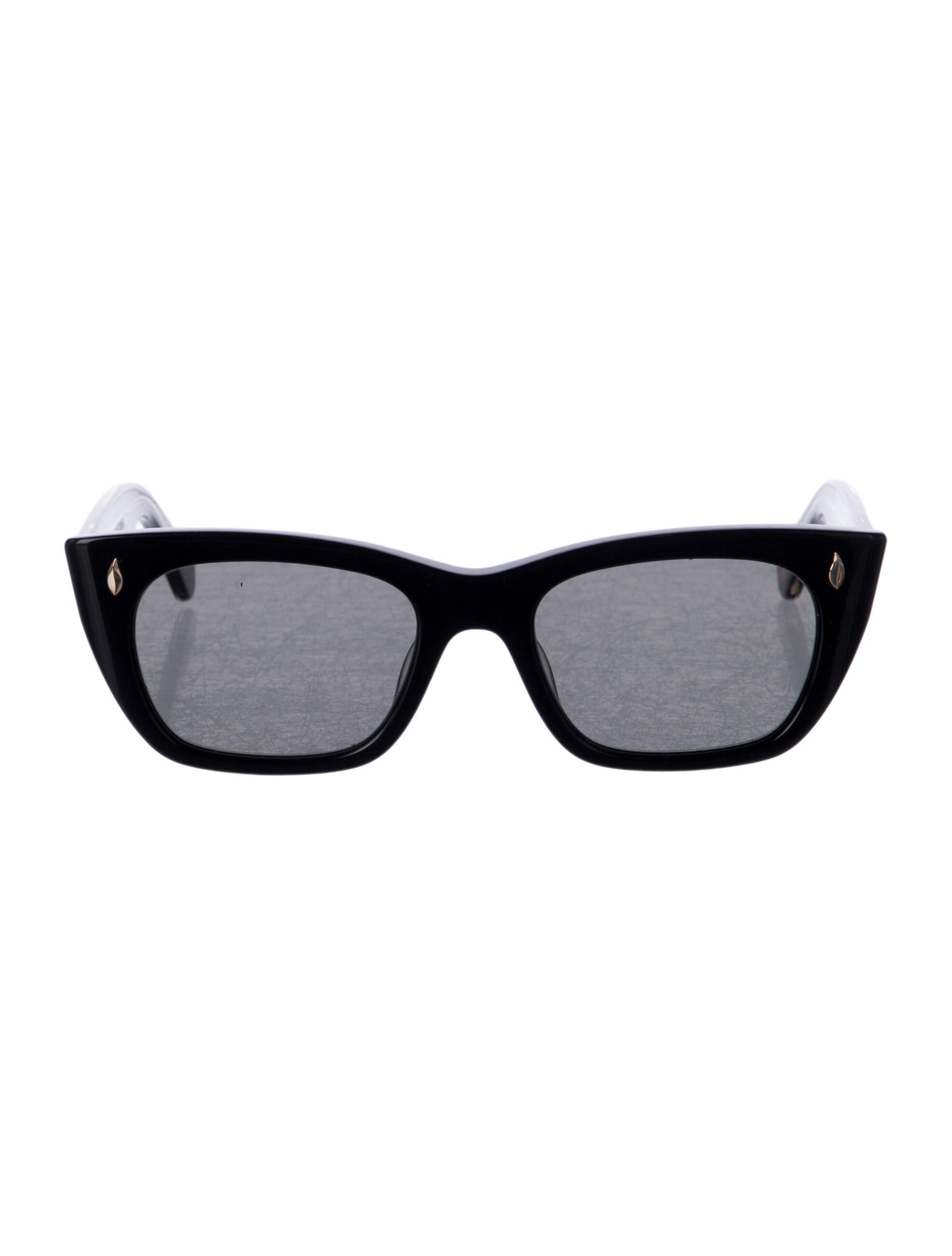 Garrett Leight Wayfarer Tinted Sunglasses