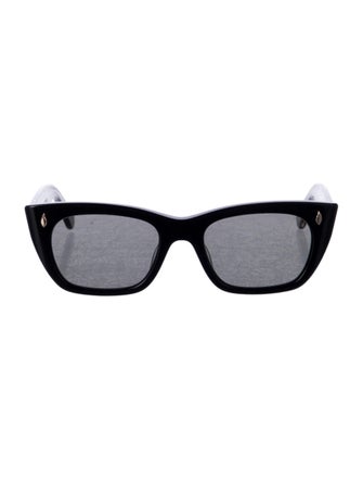Garrett Leight Wayfarer Tinted Sunglasses