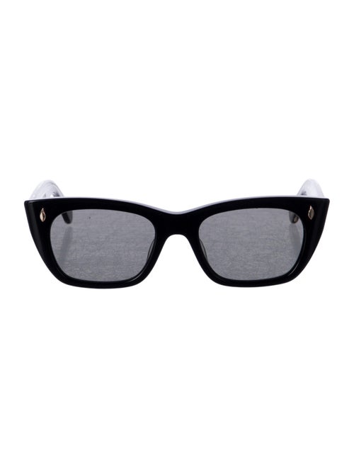 Garrett Leight Wayfarer Tinted Sunglasses