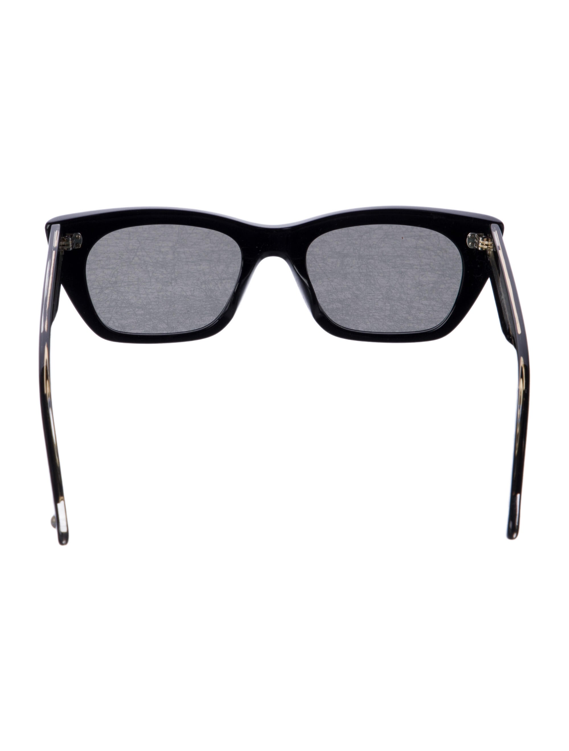 Garrett Leight Wayfarer Tinted Sunglasses