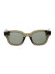 Garrett Leight Wayfarer Tinted Sunglasses