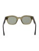 Garrett Leight Wayfarer Tinted Sunglasses