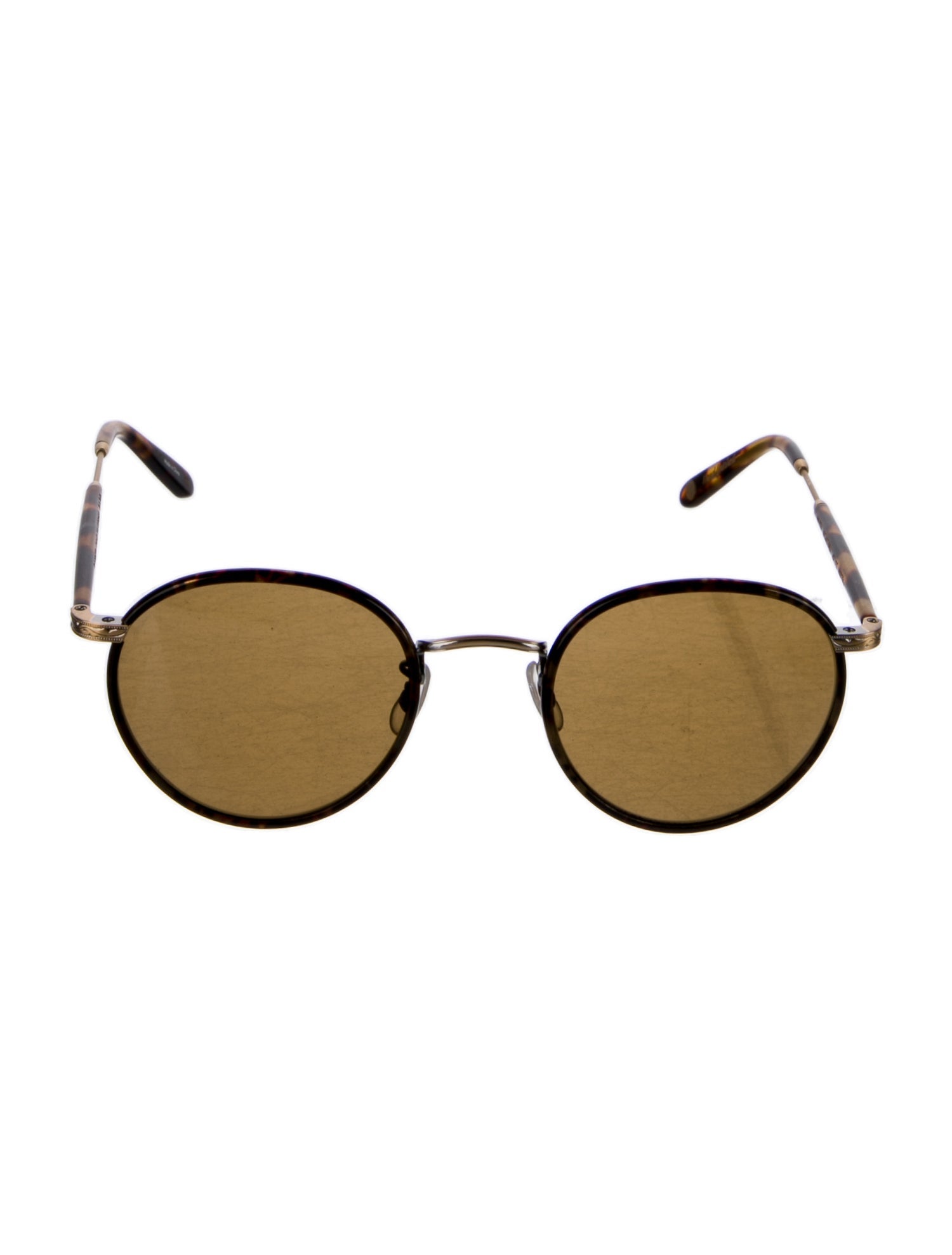 Garrett Leight Round Tinted Sunglasses