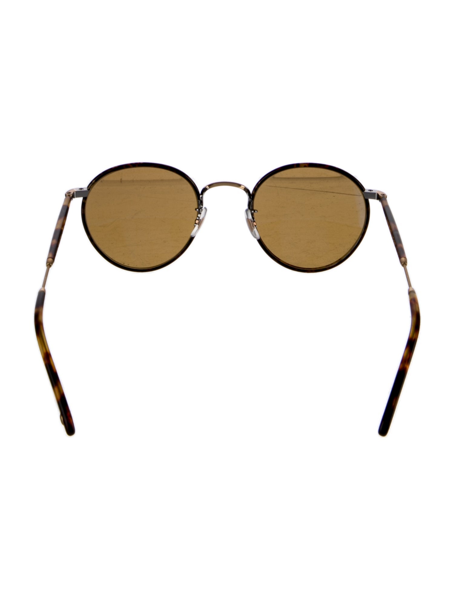 Garrett Leight Round Tinted Sunglasses